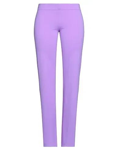Purple Synthetic fabric Casual pants