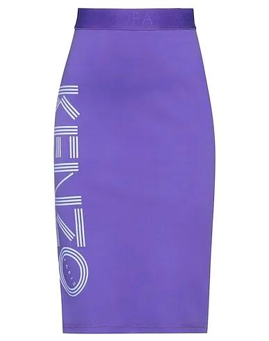 Purple Synthetic fabric Midi skirt