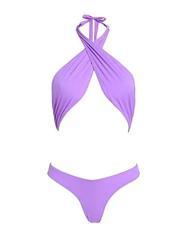 Purple Synthetic fabric One-piece swimsuits