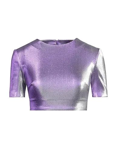 Purple Synthetic fabric T-shirt