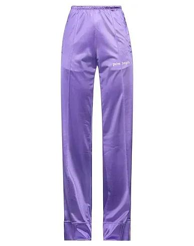 Purple Techno fabric Casual pants