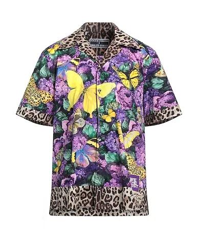 Purple Techno fabric Patterned shirt