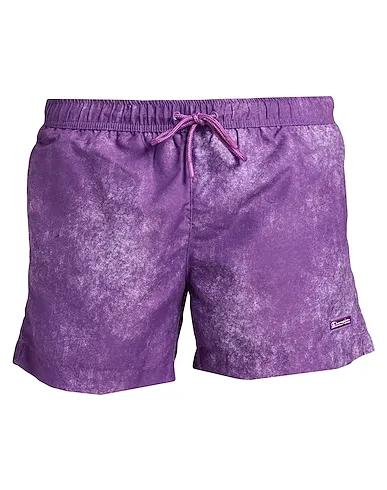 Purple Techno fabric Swim shorts