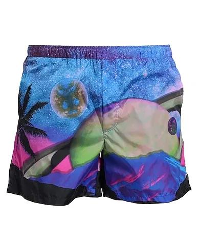 Purple Techno fabric Swim shorts