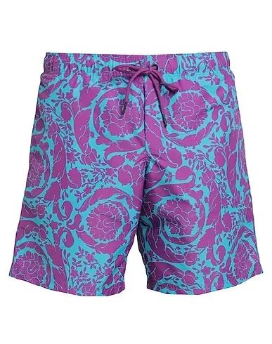 Purple Techno fabric Swim shorts