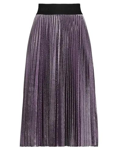 Purple Tulle Midi skirt