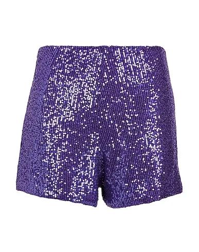 Purple Tulle Shorts & Bermuda SEQUIN SHORTS
