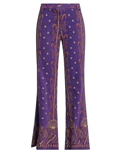 Purple Velvet Casual pants