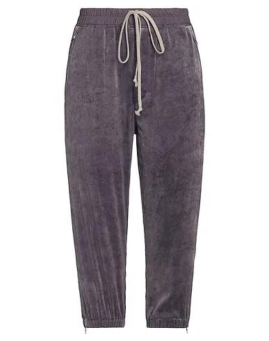 Purple Velvet Cropped pants & culottes