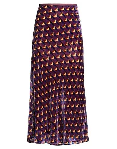 Purple Velvet Maxi Skirts
