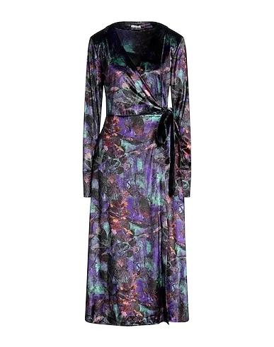 Purple Velvet Midi dress
