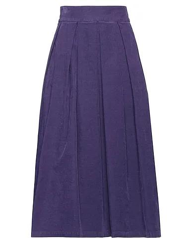 Purple Velvet Midi skirt