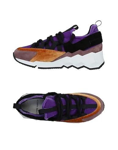 Purple Velvet Sneakers