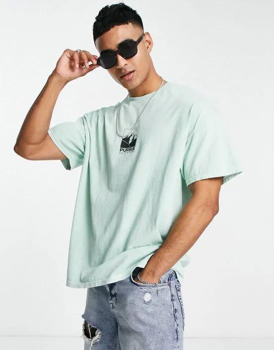 pursue printed t-shirt in light green