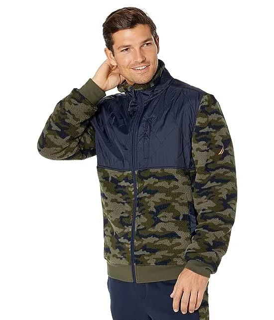 Quilted Camouflage Sherpa Fleece