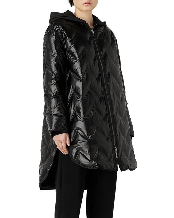 Quilted Chevron Coat