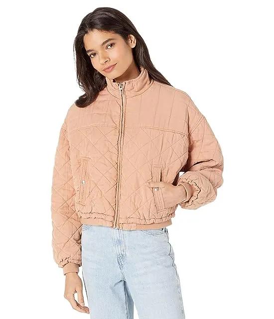 Quilted Cropped Jacket in Fallin' for You