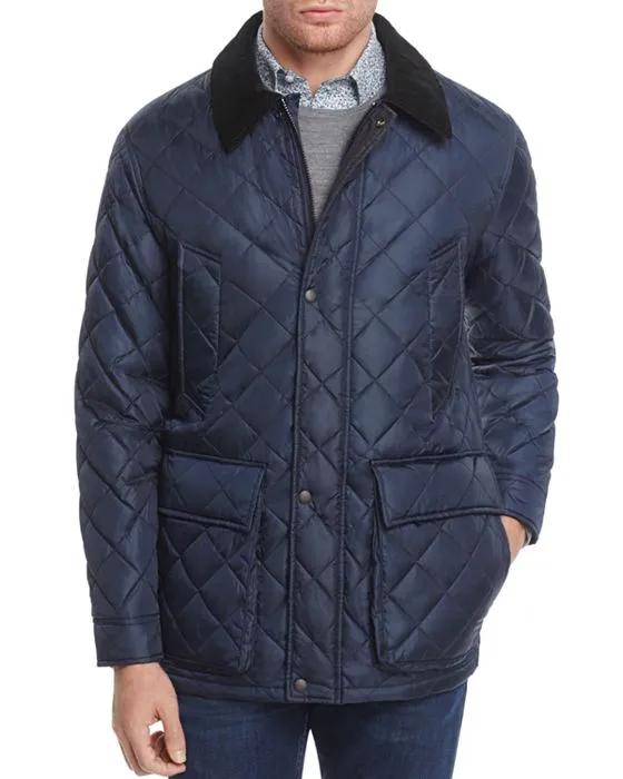 Quilted Elbow-Patch Jacket 