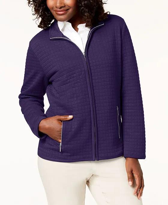 Quilted Fleece Jacket, Created for Macy's