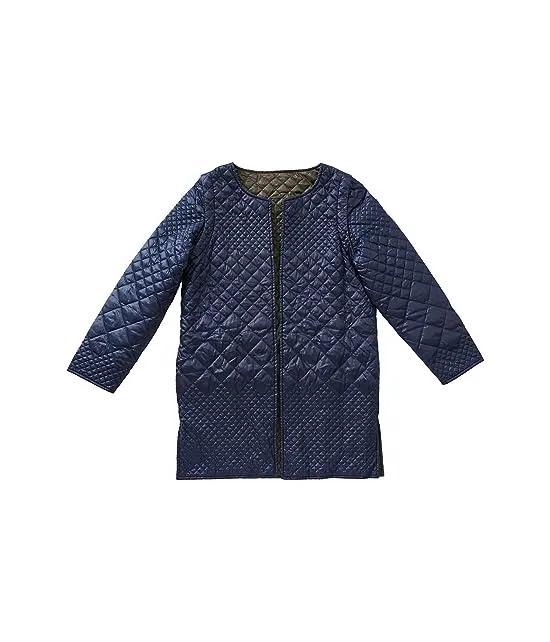 Quilted Reversible Jacket with Detachable Sleeves