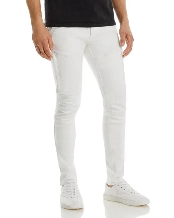 Rackam 3D Skinny Jeans in White Gold   