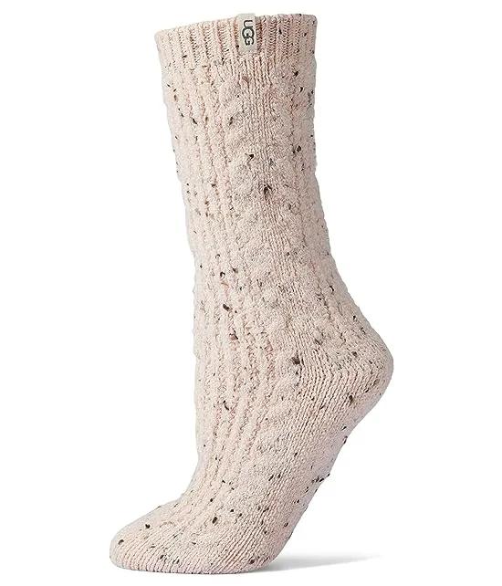 Radell Cable Knit Crew Socks