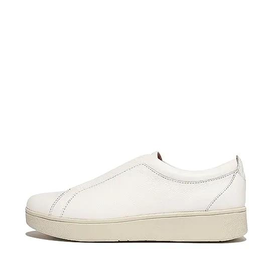Rally Elastic Tumbled-Leather Slip-On Sneakers