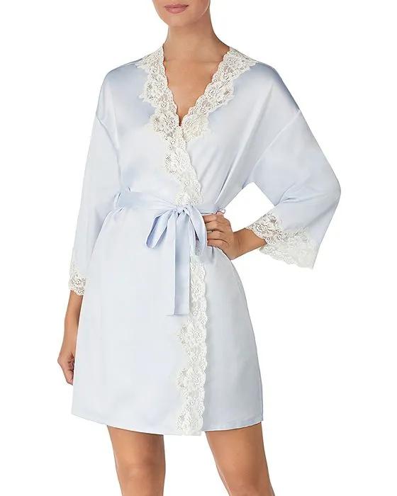Ralph Lauren Ralph Lauren Signature Collection Satin Wrap Robe