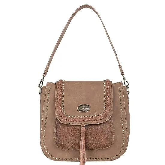 Ranch Hair-On Leather Collection Hobo