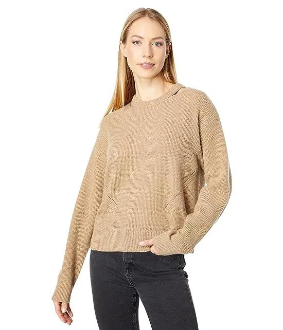 Recycled Cashmere Waffle Sweater