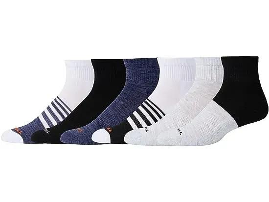 Recycled Cushioned Quarter Ankle 6-Pair Pack