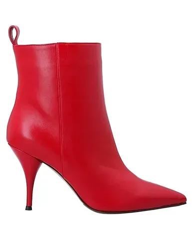 Red Ankle boot