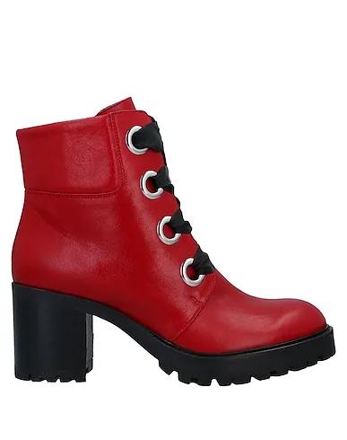 Red Ankle boot