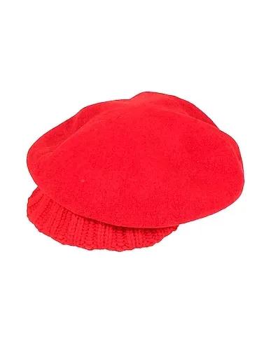 Red Boiled wool Hat