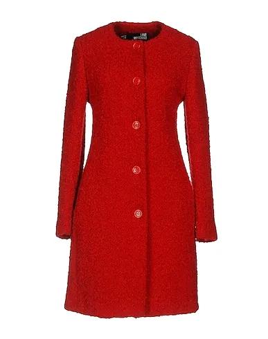 Red Bouclé Coat