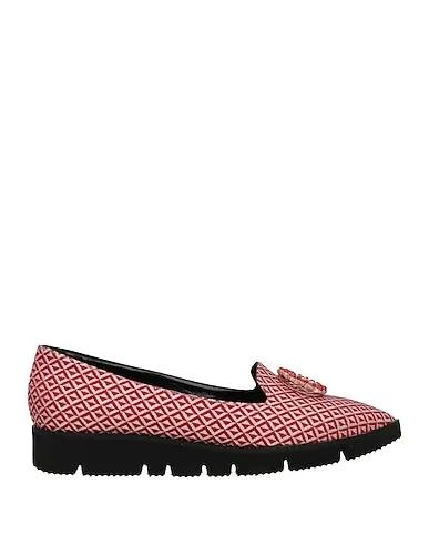 Red Brocade Loafers