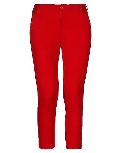 Red Cady Cropped pants & culottes