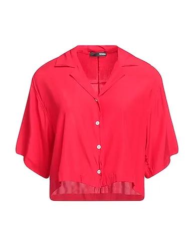 Red Cady Solid color shirts & blouses