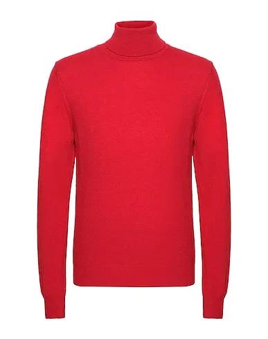 Red Cashmere blend CASHMERE ESSENTIAL ROLL-NECK SWEATER
