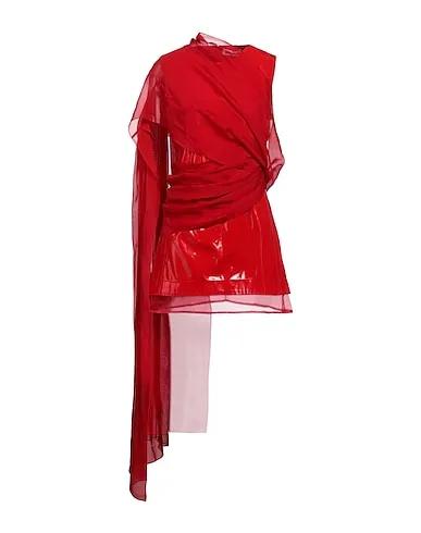 Red Chiffon Short dress