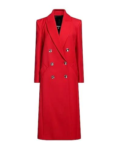 Red Cotton twill Coat