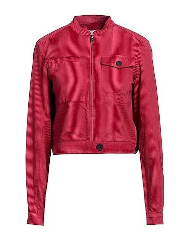 Red Cotton twill Jacket
