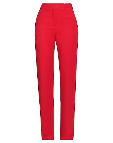 Red Crêpe Casual pants