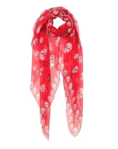 Red Crêpe Scarves and foulards