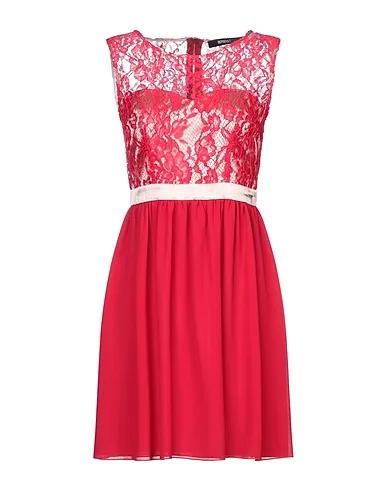 Red Crêpe Short dress