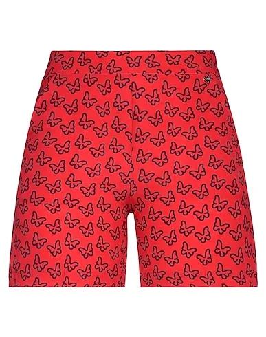 Red Crêpe Shorts & Bermuda