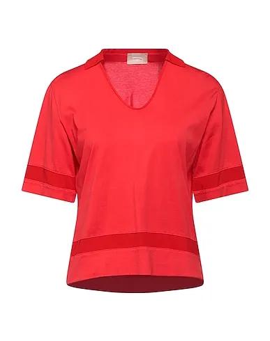 Red Crêpe T-shirt