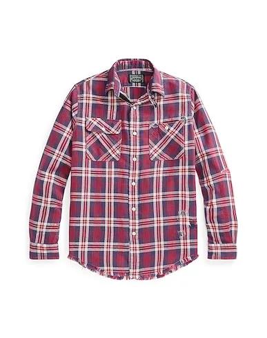 Red Flannel Checked shirt CLASSIC FIT PLAID TWILL WORKSHIRT
