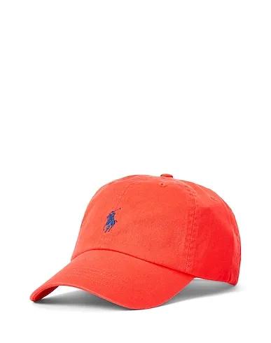 Red Gabardine Hat COTTON CHINO BALL CAP