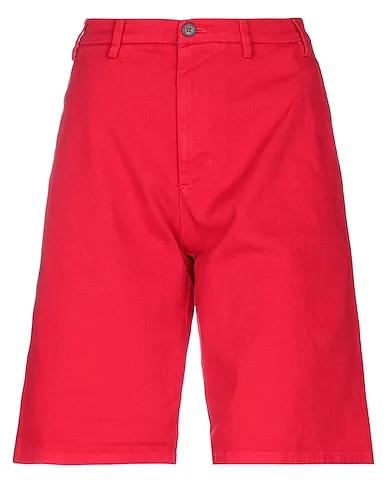Red Gabardine Shorts & Bermuda